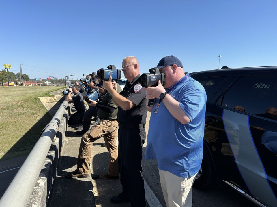 Members of Mississippi's Department of Public Safety participate in hands-on field training with newly acquired TruVISION lidar units.