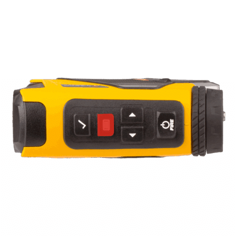 TruPulse 360i rangefinder with its menu button highlighted.