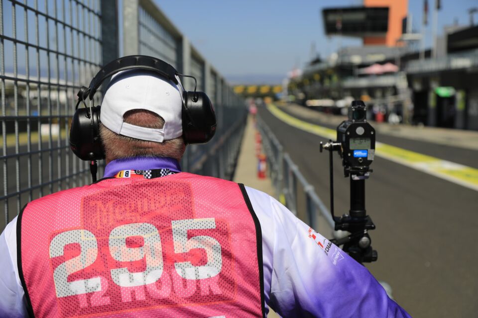UltraLyte lidar units help pit lane crew members monitor speeds of competitor drivers during the 2025 Bathurst 12 Hour.